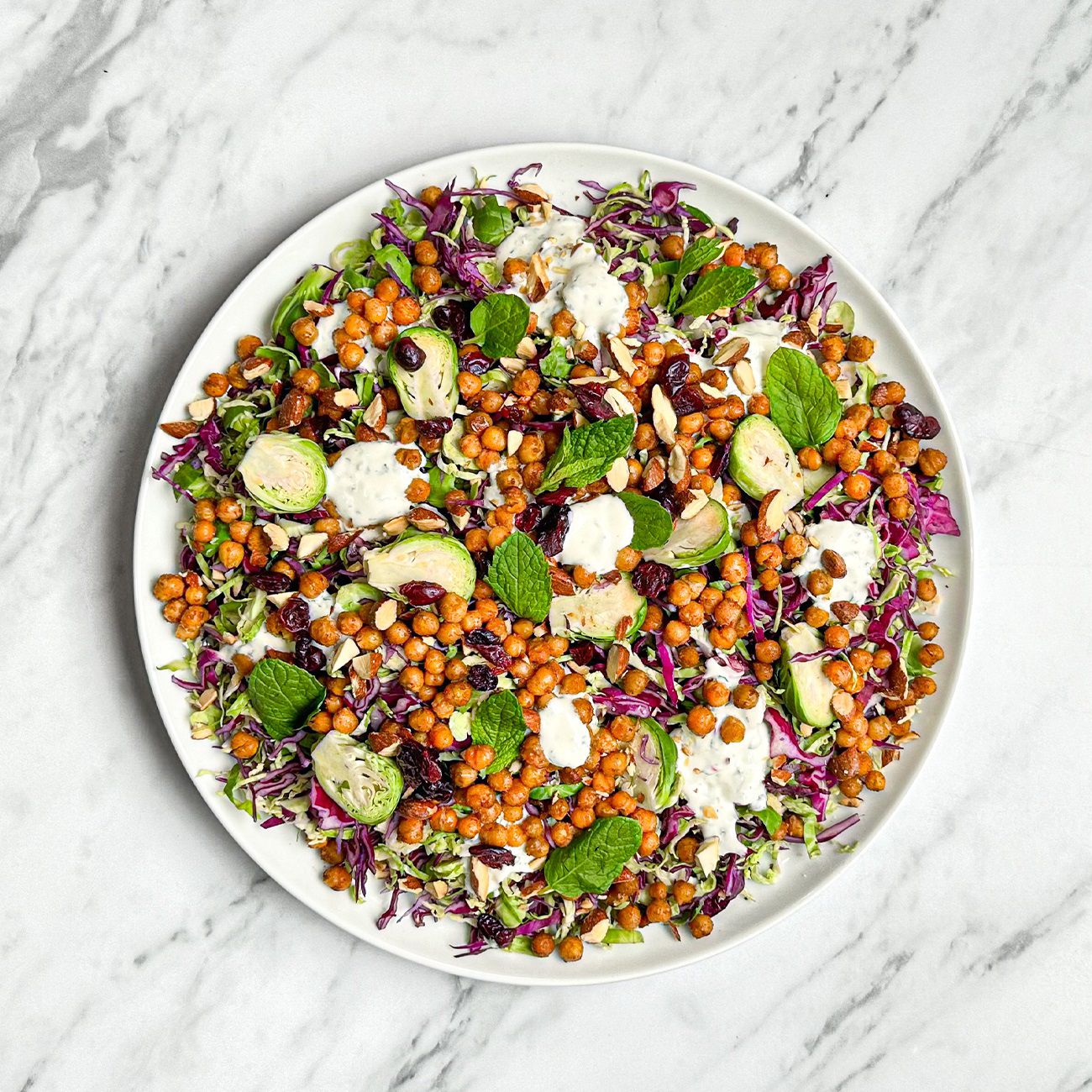 Brussels Sprout Salad with Crunchy Chickpeas Recipe Woolworths
