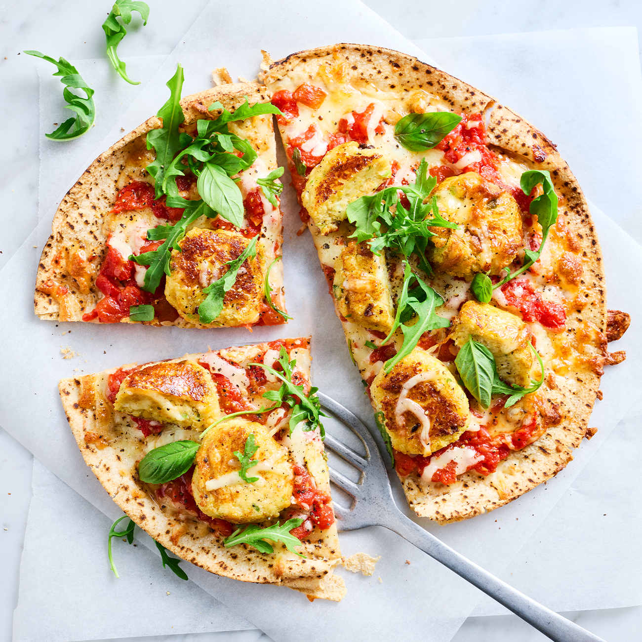 Leftover Meatball Pizza