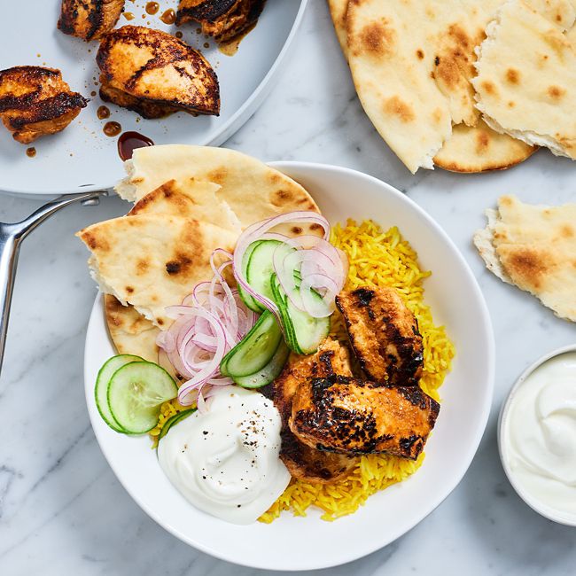 Tandoori Chicken with Turmeric Rice & Yoghurt