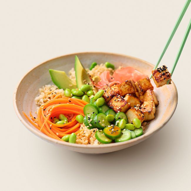 Tamari, Ginger & Sesame Tofu Poke Bowl