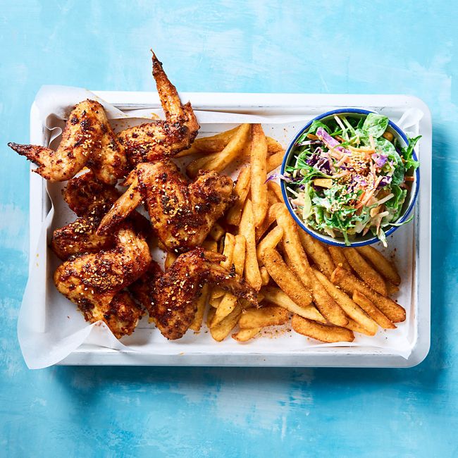Korean-style Chicken Wings & Chips