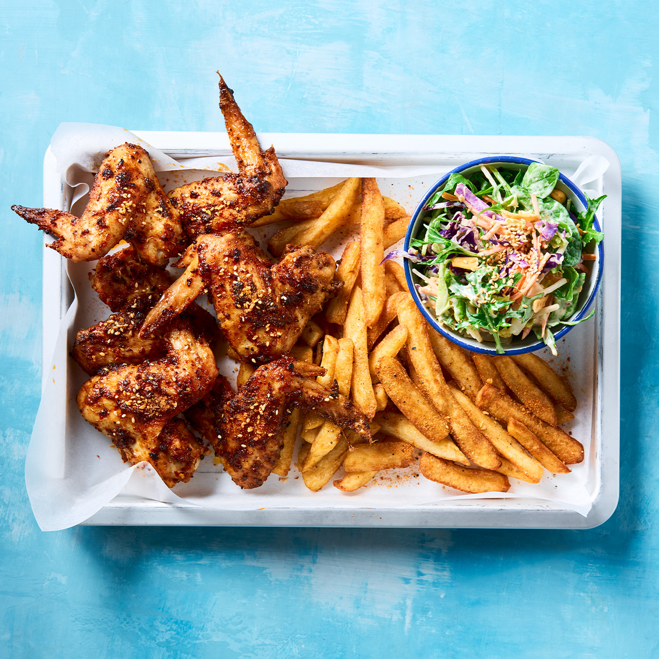 Korean-style Chicken Wings & Chips