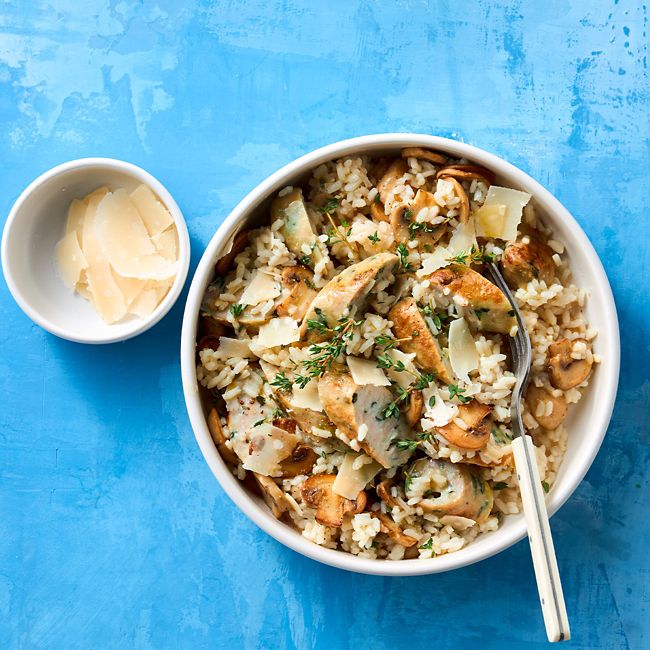 Quick Sausage & Mushroom Risotto