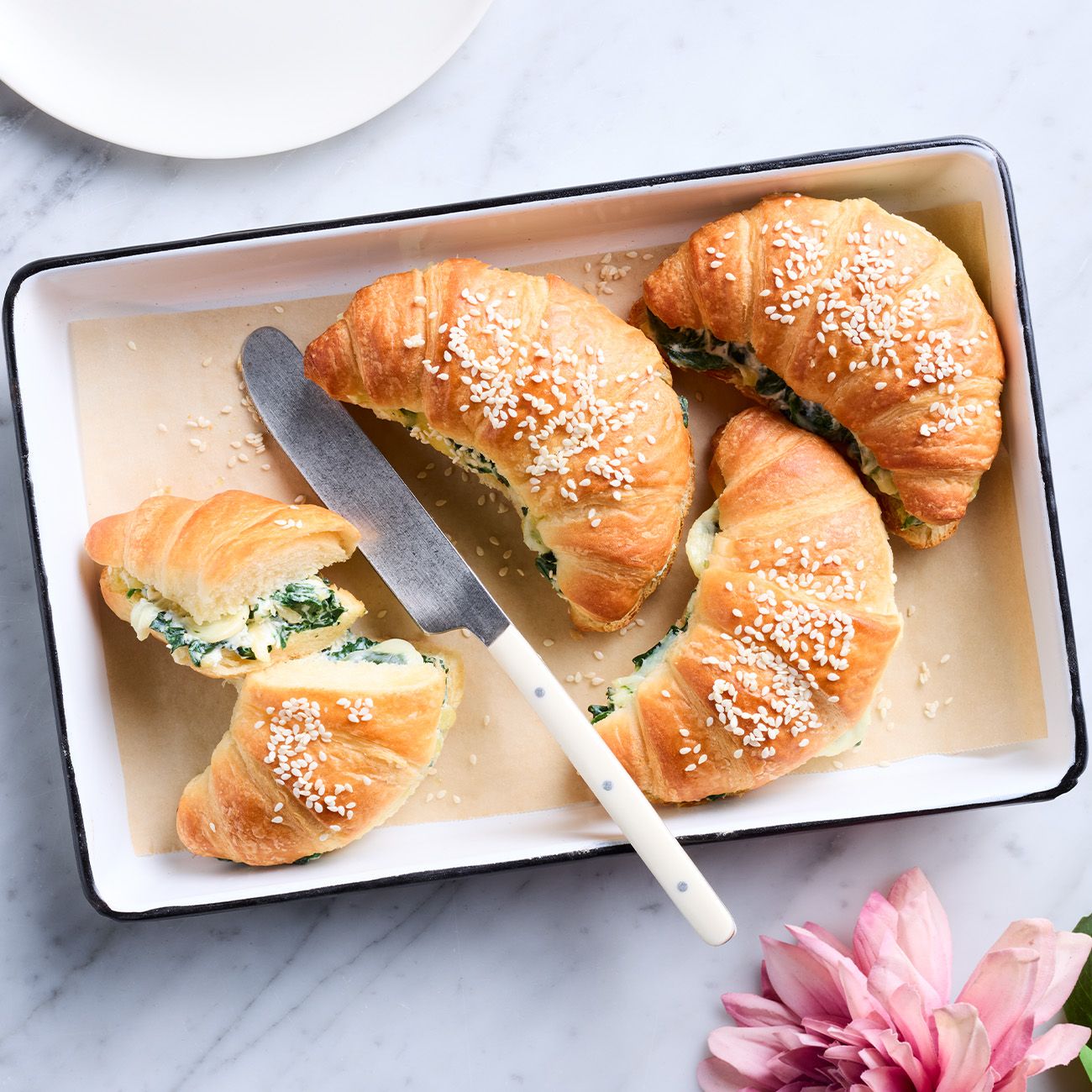 Spinach and Ricotta Croissants
