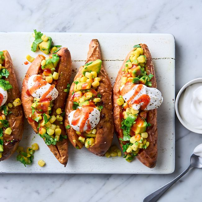 Vegan Loaded Sweet Potatoes