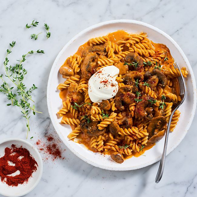 Rice-cooker Mushroom Stroganoff