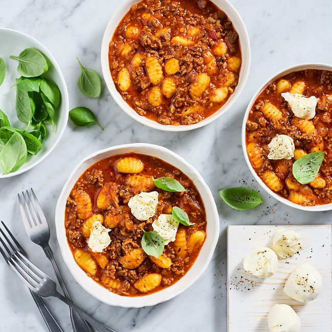 Rice-cooker Gnocchi Bolognese