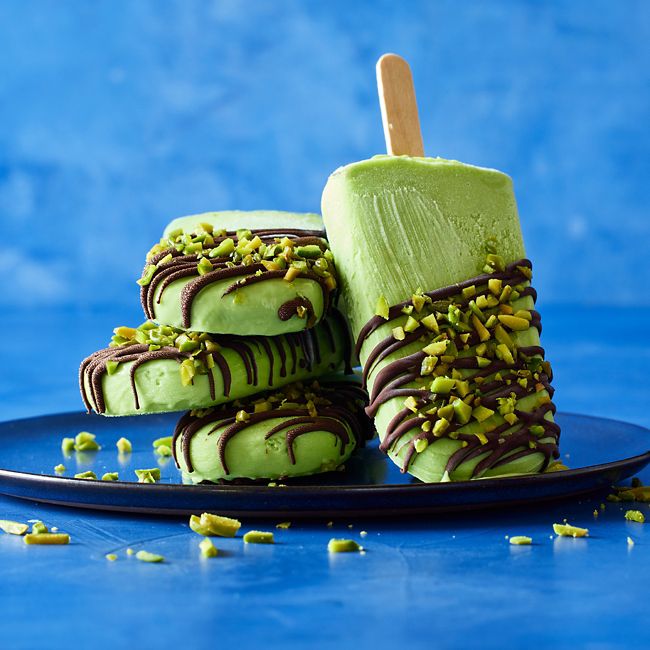 Avocado, Chocolate & Pistachio Pops