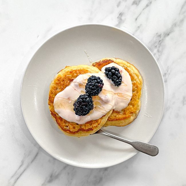 Cheat's French-toast crumpets