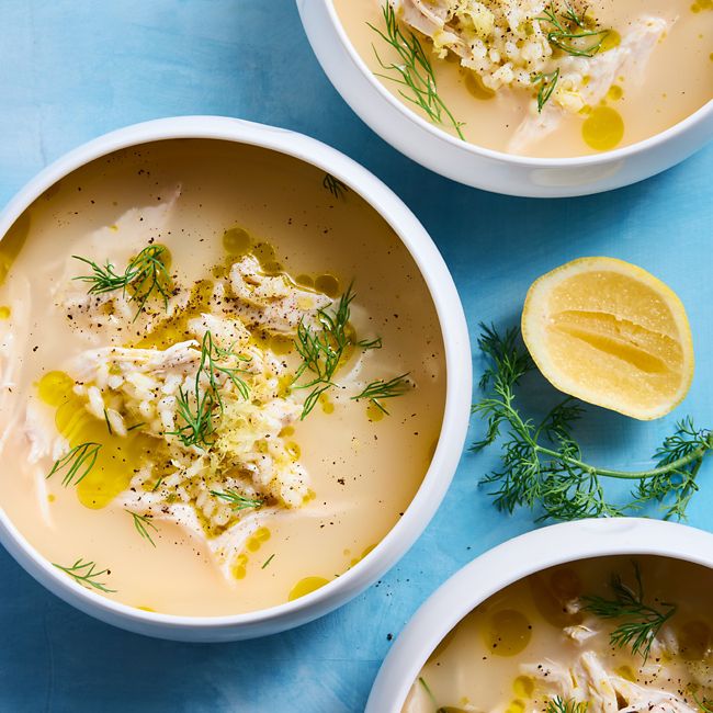 Greek-style Lemon & Chicken Soup