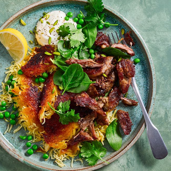 Rice-cooker Crispy Rice & Lamb Biryani