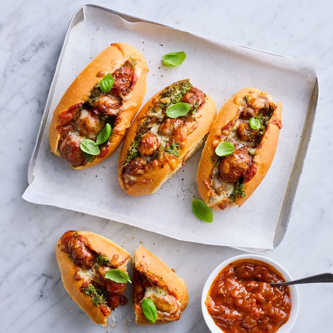 Rich Tomato & Meatball Subs