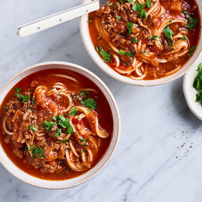 Spiced Bolognese Soup