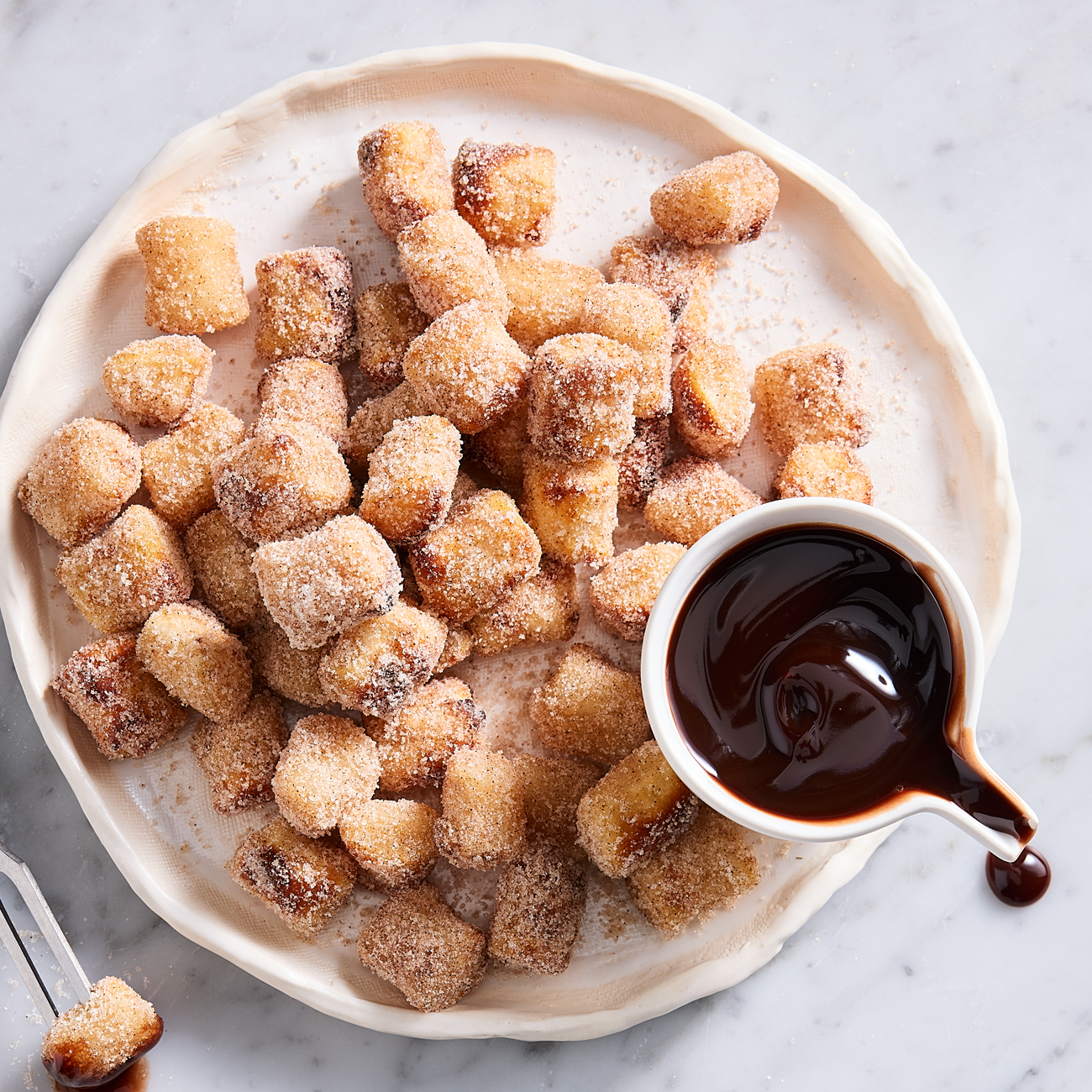 Air-fryer Cinnamon Gnocchi Doughnuts