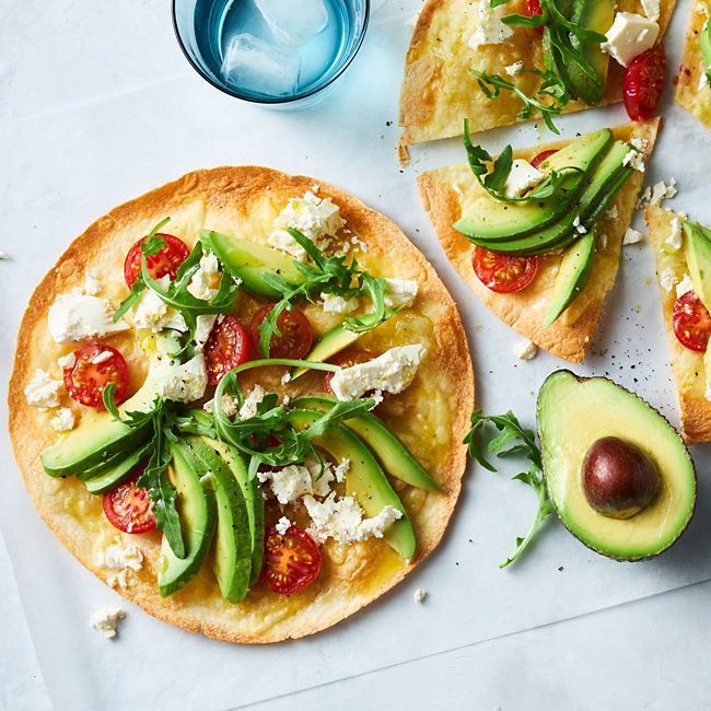 Cheesy Breakfast Wrap with Avocado
