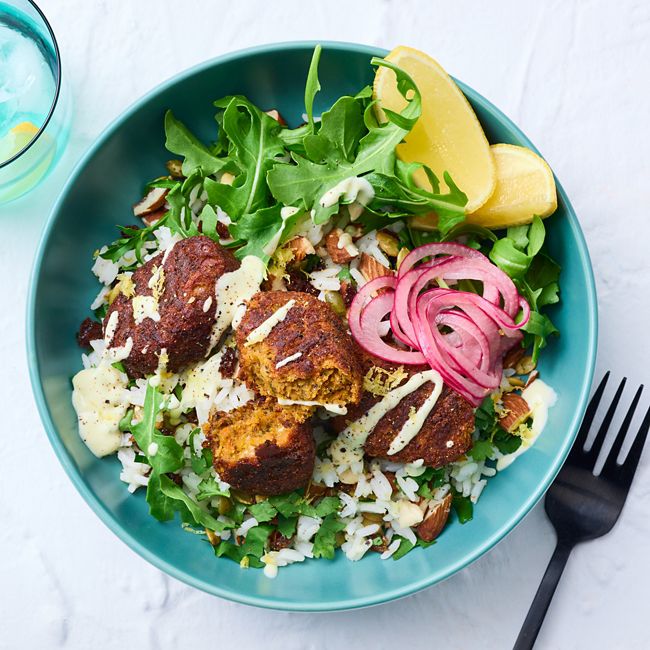 Chickpea Kofta with Nutty Rice