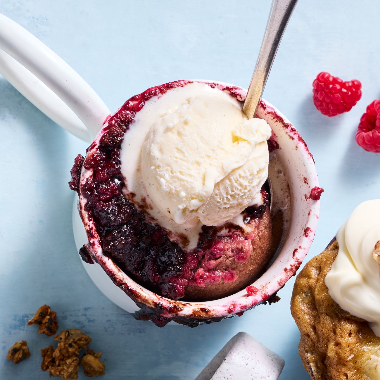 Chocolateraspberry Selfsaucing Mug Cake Recipe Woolworths