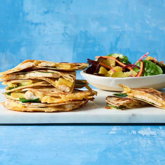Hawaiian Chicken Quesadillas