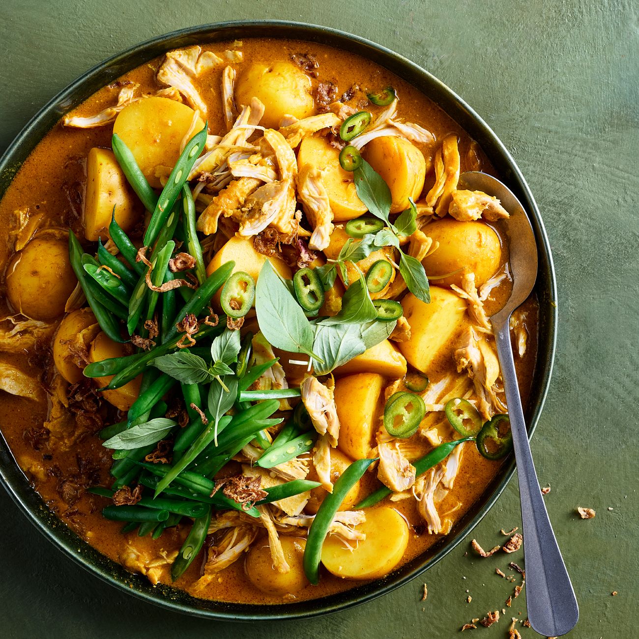 Slow cooked Pulled Coconut Chicken