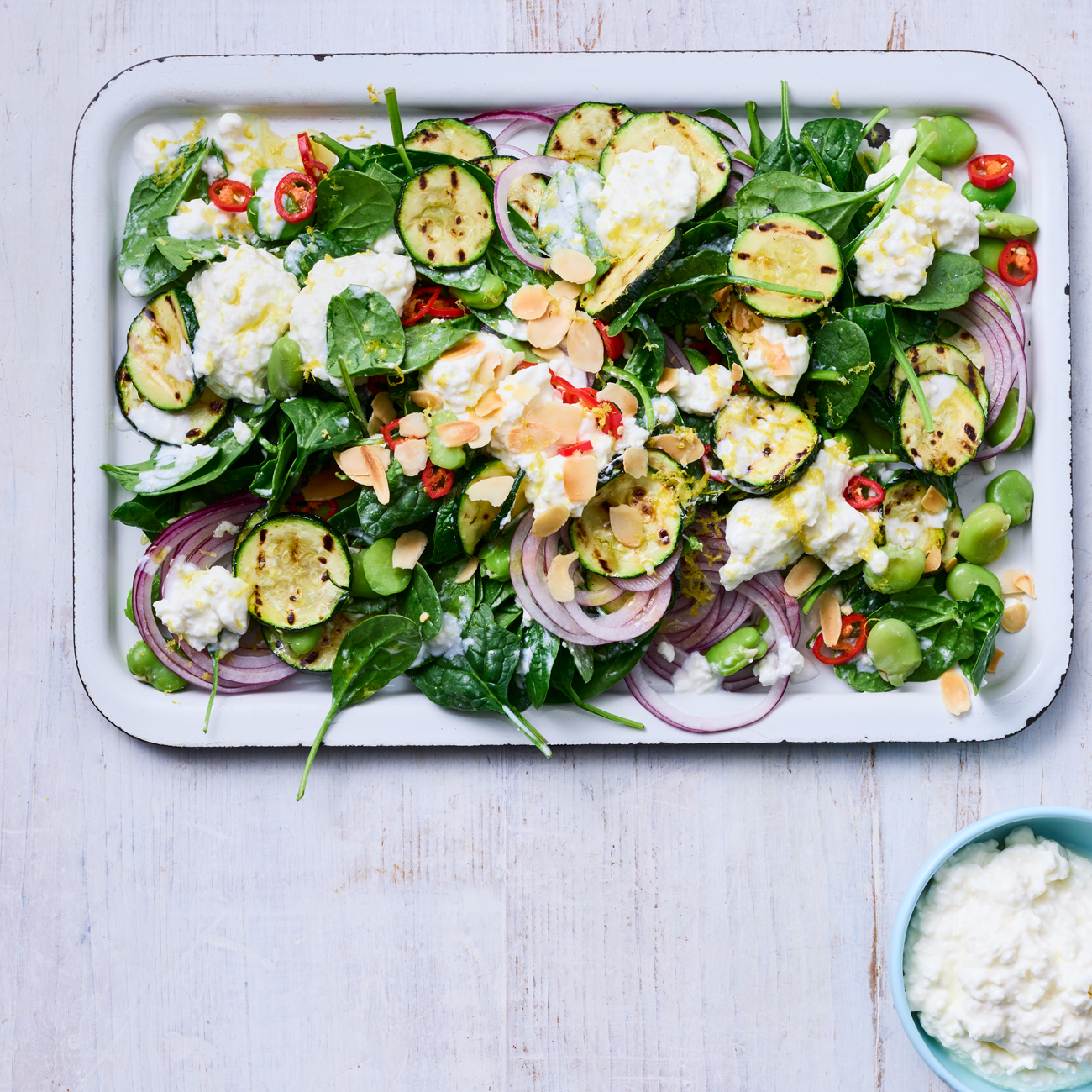 Warm Mediterranean Cottage Cheese Salad