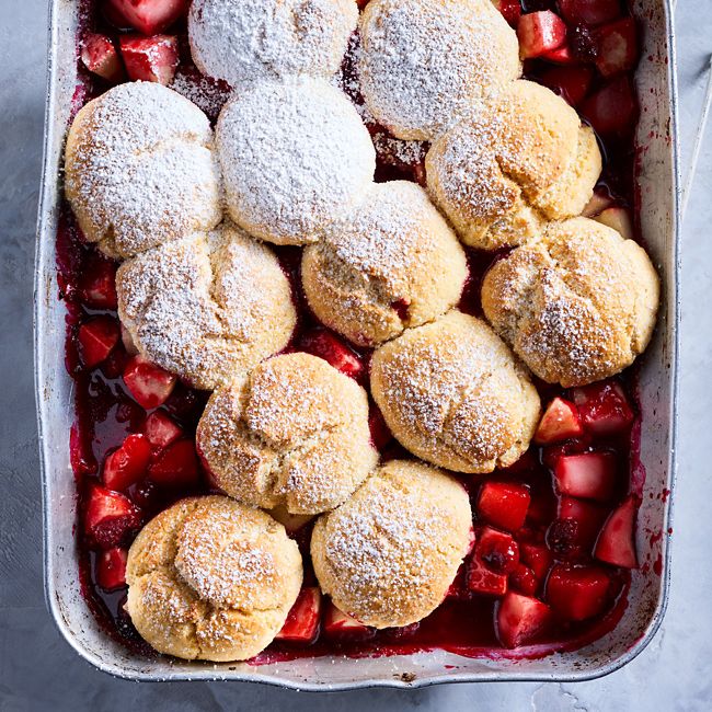 Pear & Raspberry Cobbler