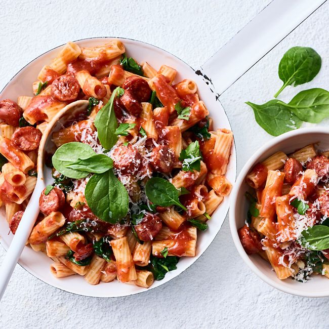 Tomato Rigatoni with Chorizo