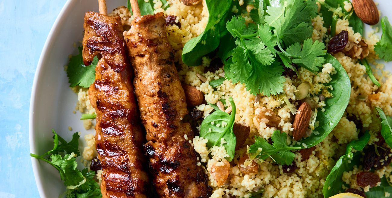 Butter chicken skewers