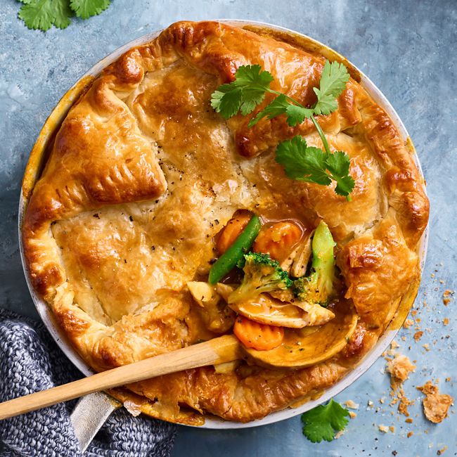 Curried Chicken & Vegetable Pie