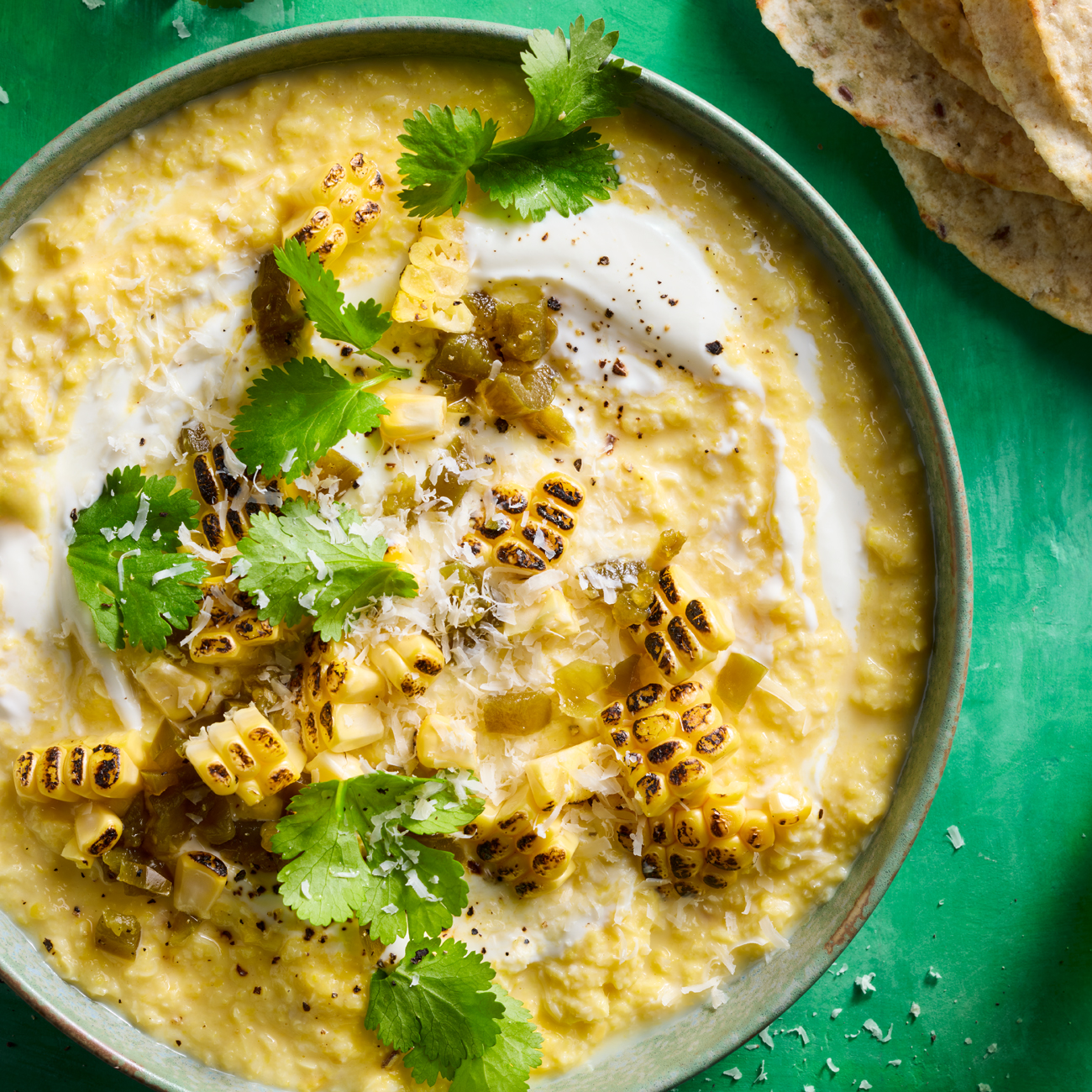 Healthier Mexican-style Corn Dip