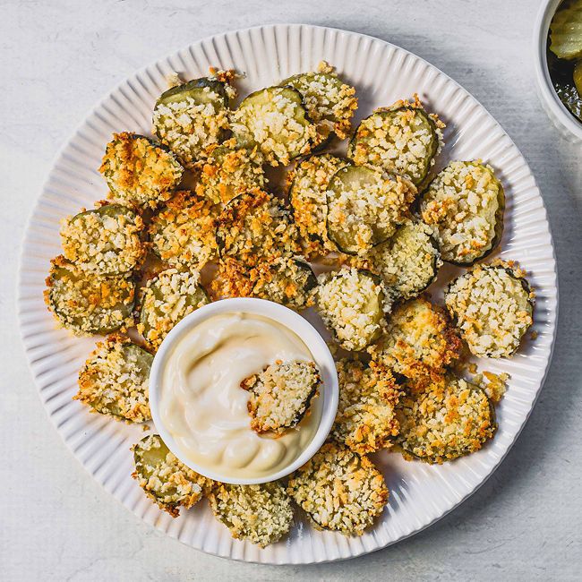Air-fryer Pickle Chips