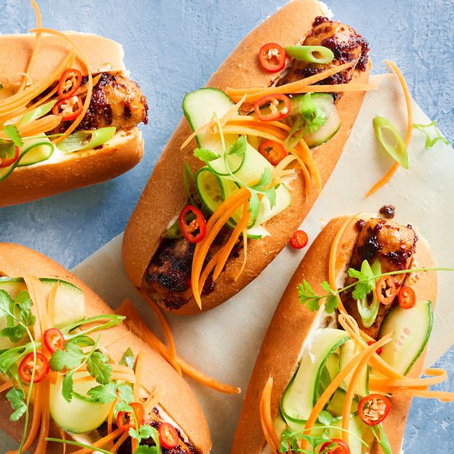 Bánh Mì-style Hot Dogs