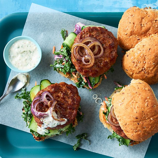 Beef & Kaleslaw Burgers
