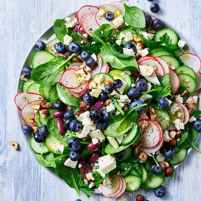 Healthier Blueberry & Radish Salad