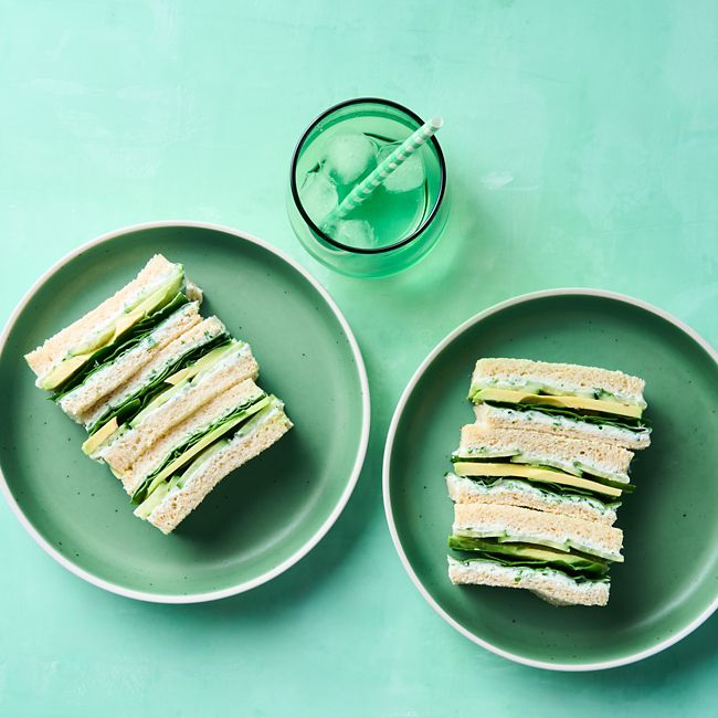 Super Green Finger Sandwiches