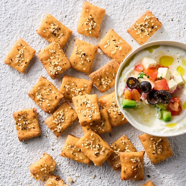 Yoghurt & Herb Crackers