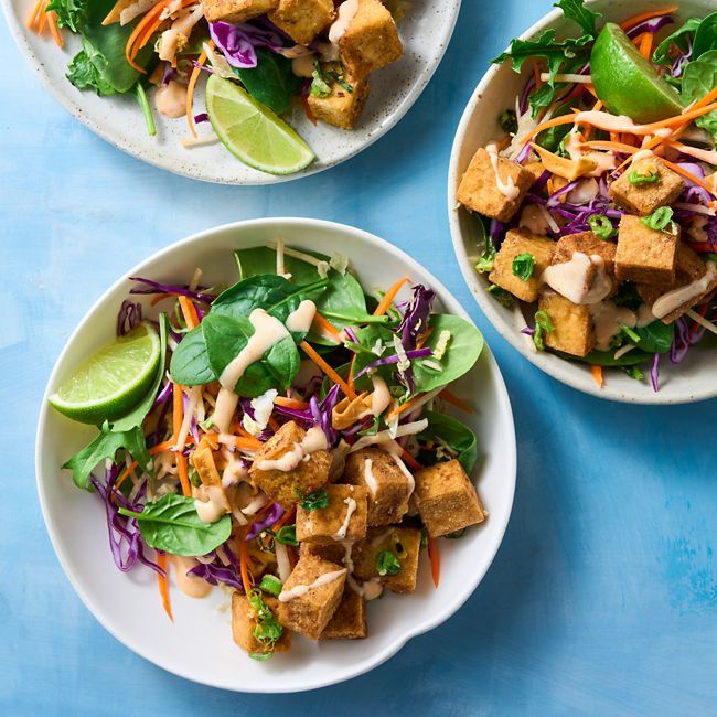 Air-fryer Salt & Pepper Tofu Bowl