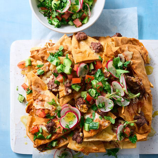 Healthier Air-fryer Middle Eastern-style Nachos