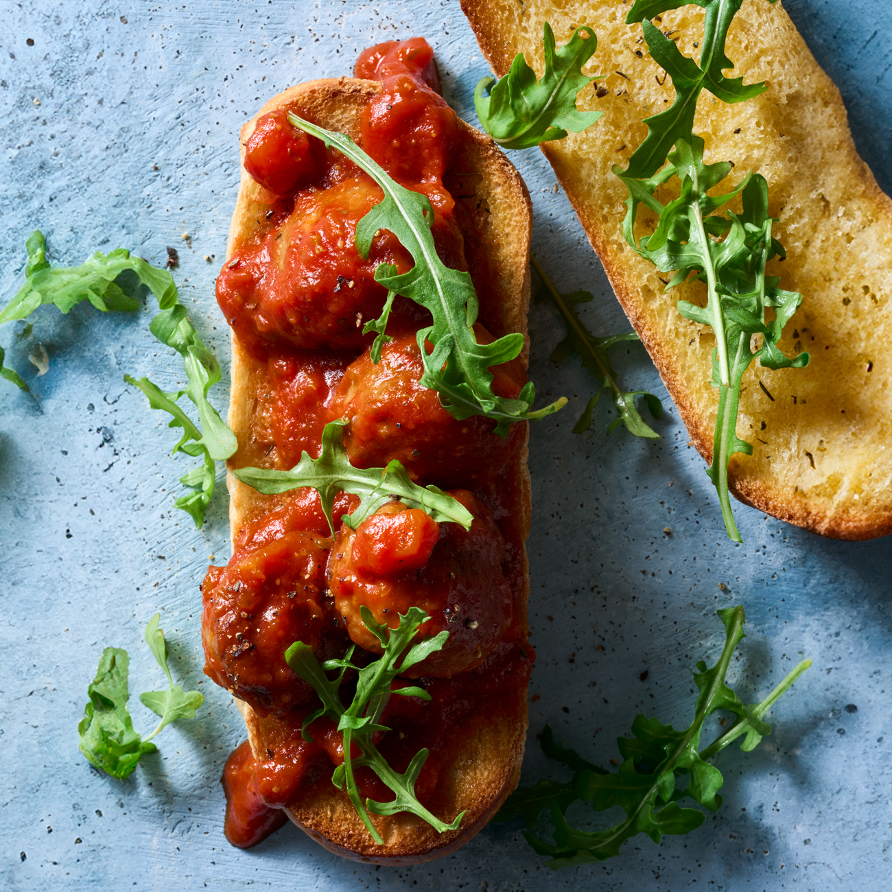 Meatball Garlic-bread Subs