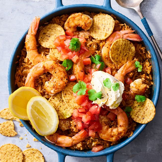One-pan Rice Nachos