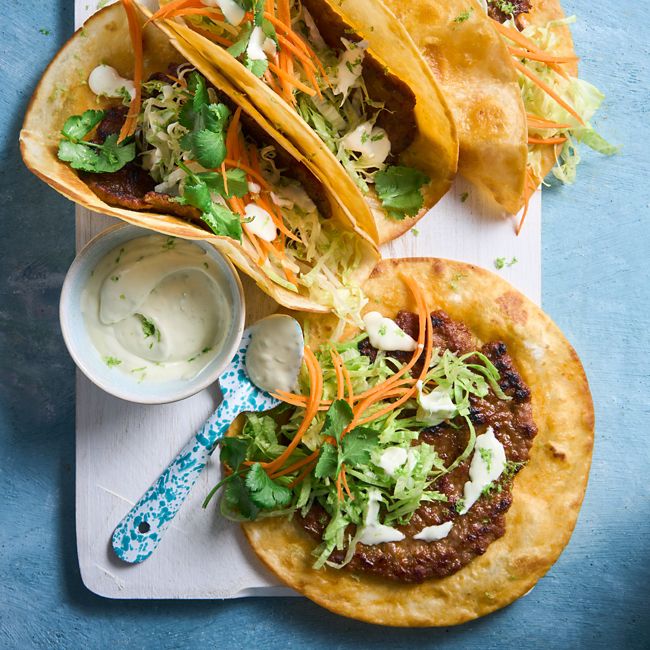 Smashed Meatball Tortillas
