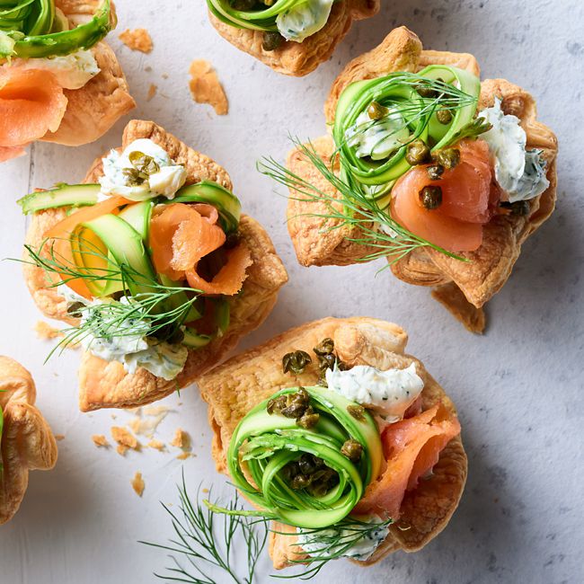 Smoked Salmon & Asparagus Mini Quiches