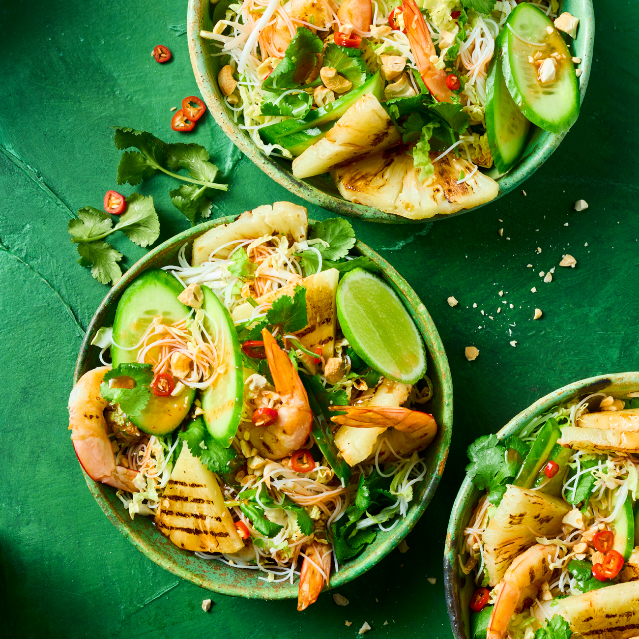 Spicy Prawn & Pineapple Salad