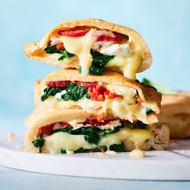 Cheesy Pepperoni & Spinach Calzone