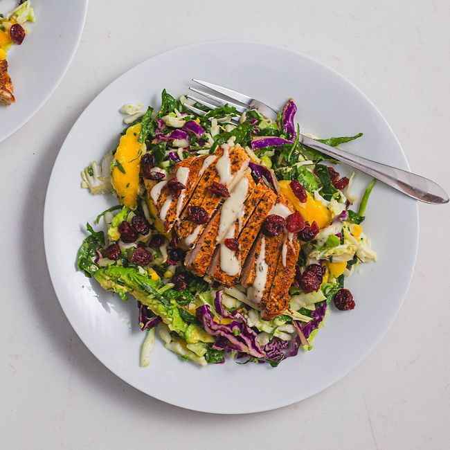 Harissa-spiced Pork with Mango Slaw 