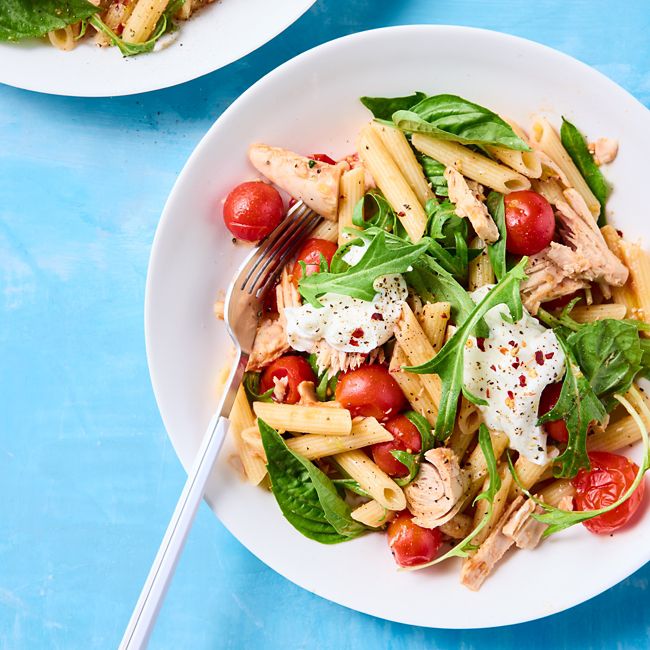 Healthier Tuna, Basil, Ricotta & Tomato Penne