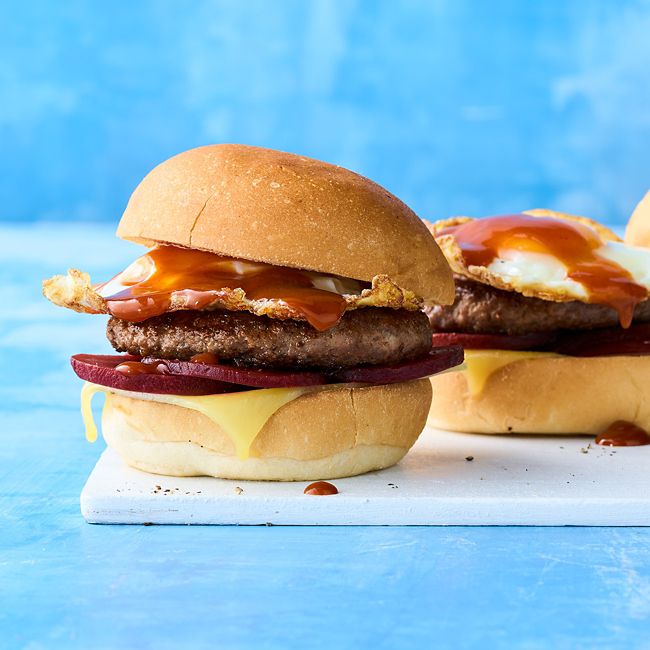 Quick beef & beet burgers