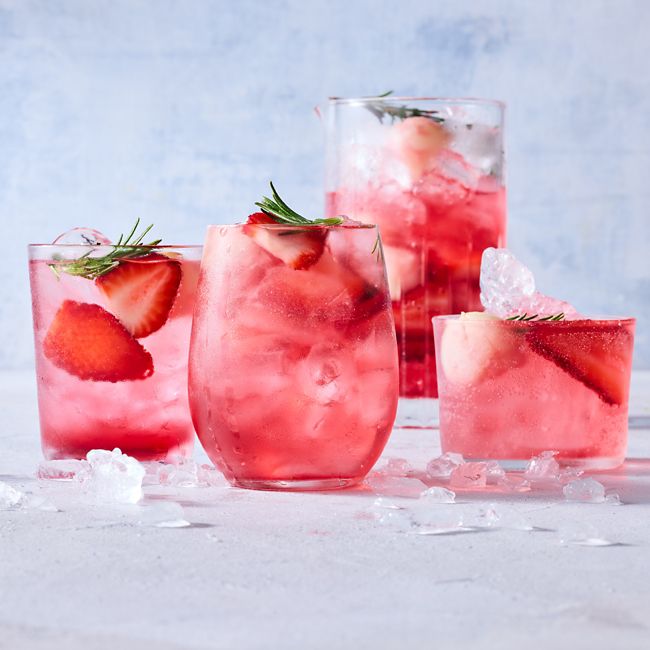 Strawberry, Lychee & Rosemary Punch