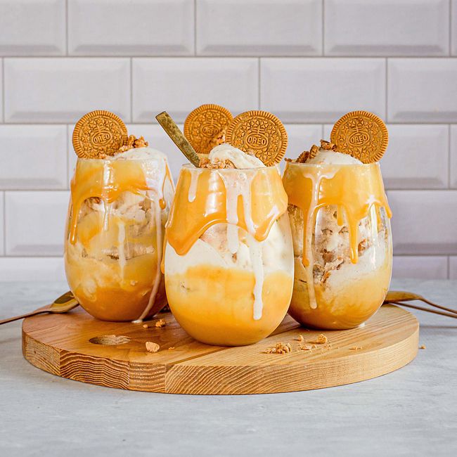Caramilk Oreo ice-cream sundae