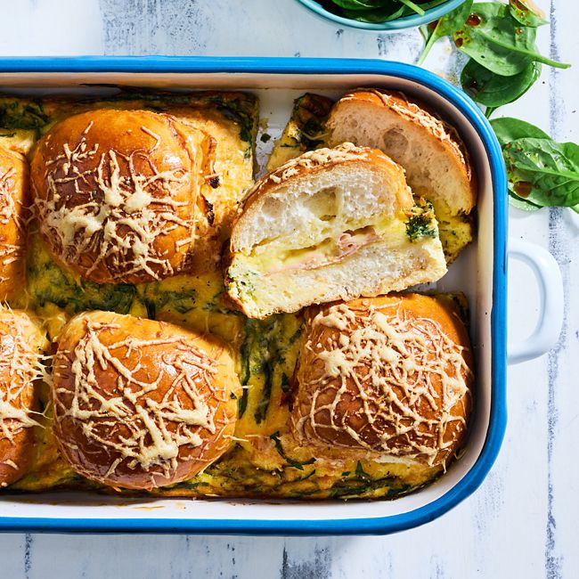 Eggs Florentine Traybake