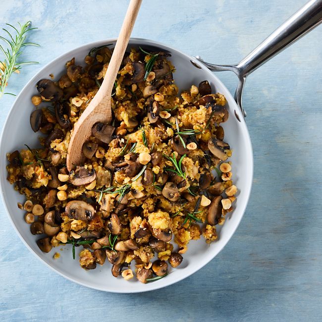 Mushroom & Hazelnut Panettone Stuffing